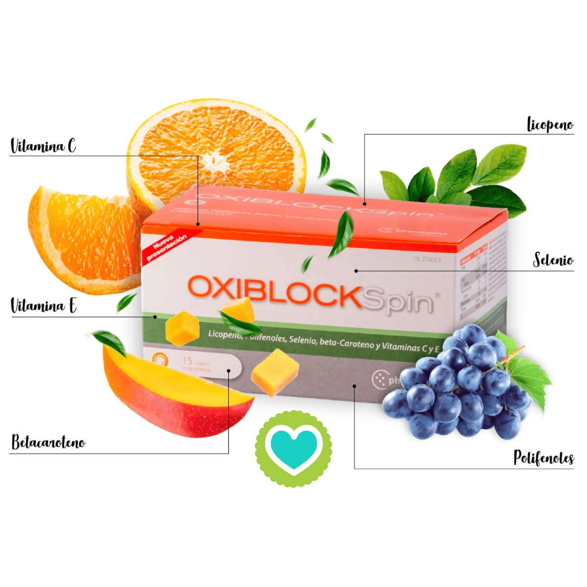 Oxiblock Spin 15 Viales