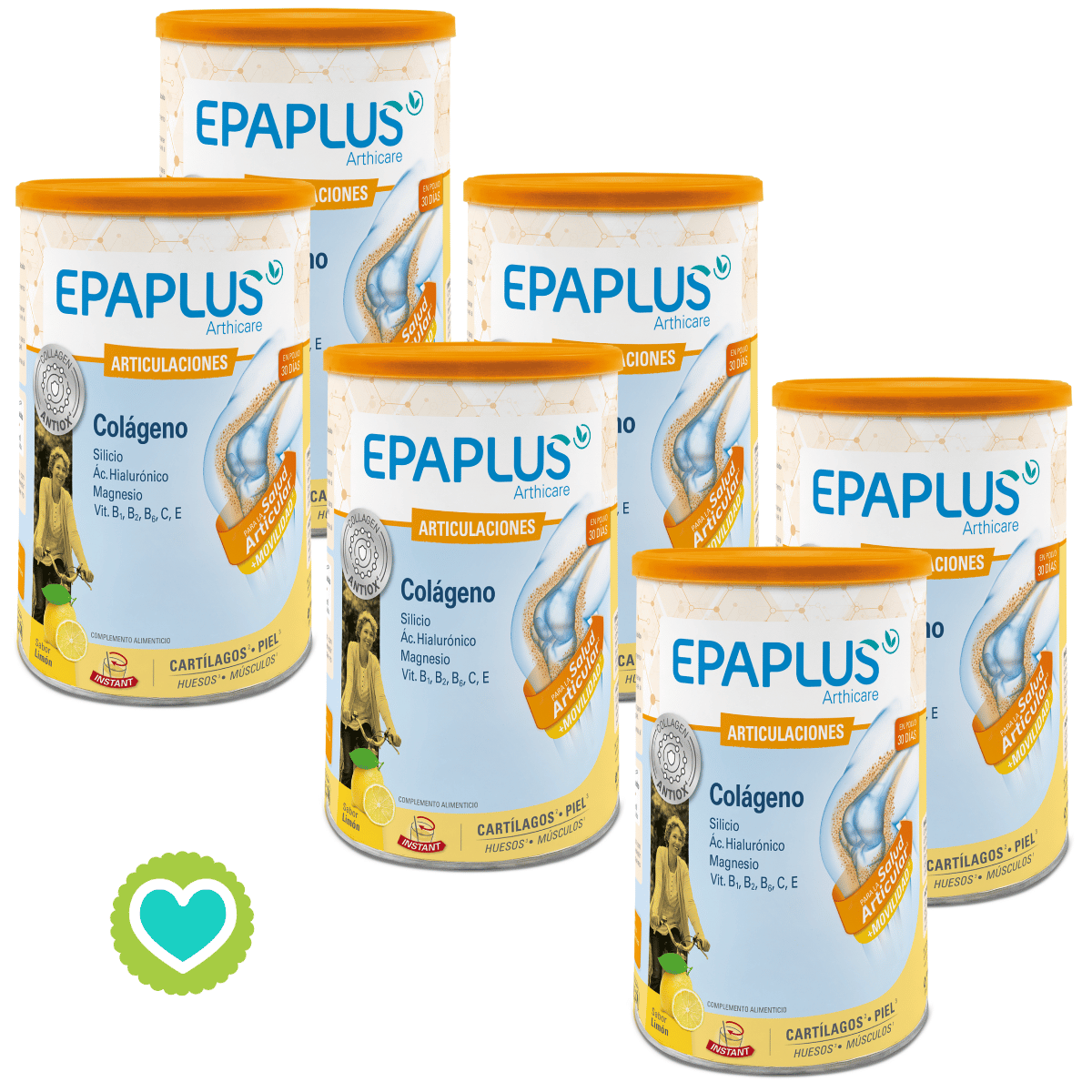 Epaplus Colágeno Antiox Articulaciones Sabor Limón Pack 6 x 328g