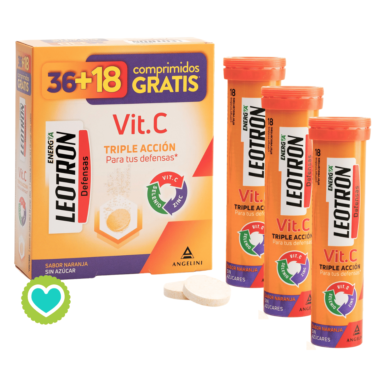 Leotron VItamina C 36 +18 Comprimidos GRATIS