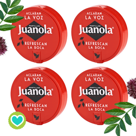 JUANOLA Pastillas Regaliz Sabor Clásico Pack 4 x 27g