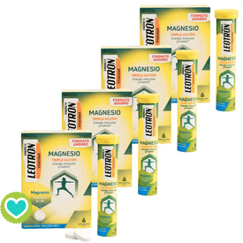 LEOTRON MAGNESIO Pack 4 x  54 Comprimidos Efervescentes