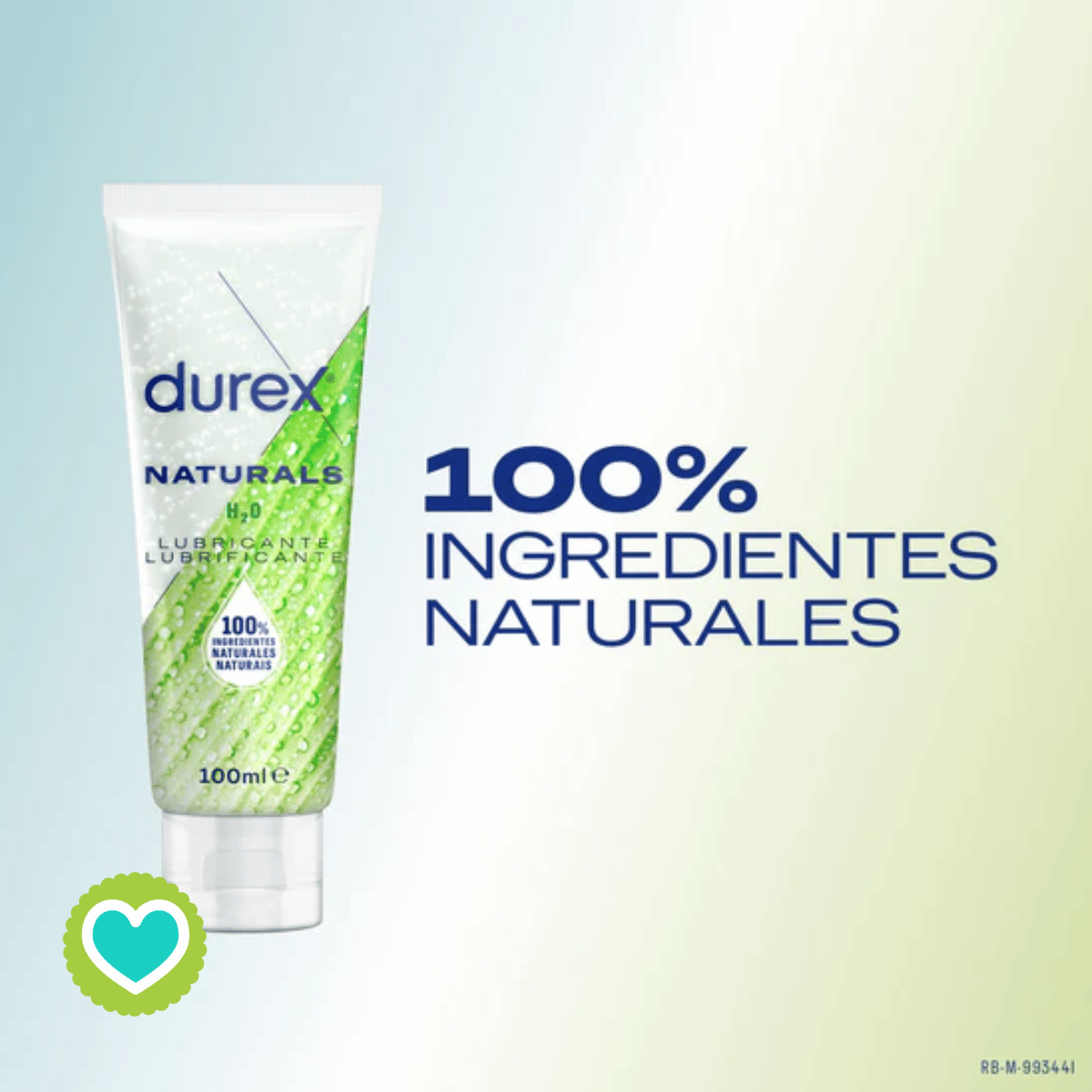 Durex Lubricante Naturals Intimate Original H2O 100ml