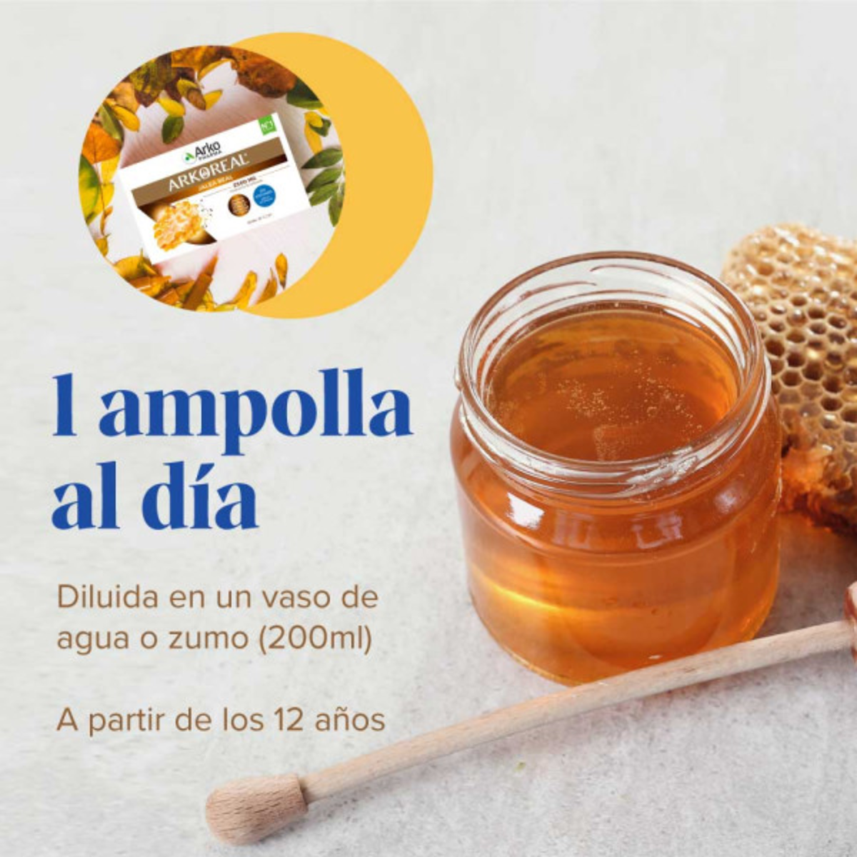 Arkopharma ArkoReal Jalea Real Inmunidad Sin Azúcar 20 Ampollas
