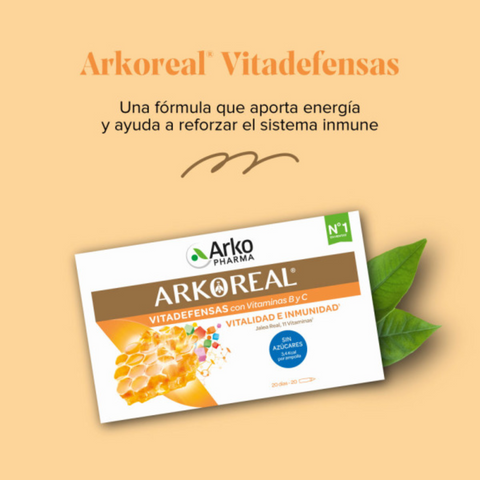 Image of Arkopharma ArkoReal Vitadefensas Vit. B y C SIN AZÚCAR 20 Ampollas