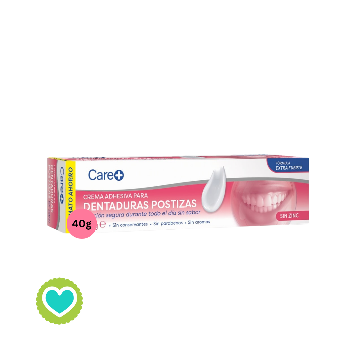 Care+ Crema Adhesiva Extrafuerte Sin Sabor 40g
