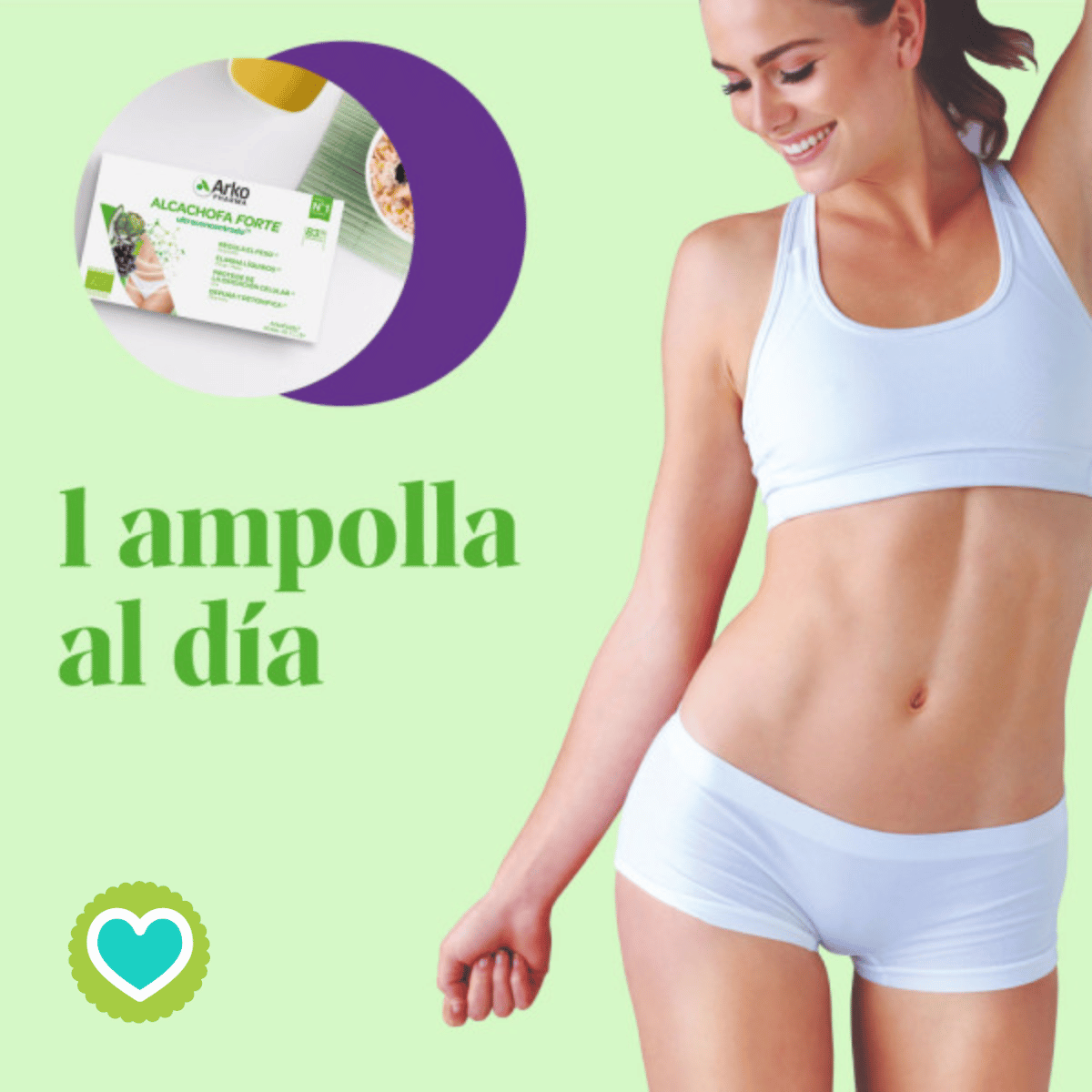 Arkofluido Alcachofa Forte + Aloe Vera 20 ampollas