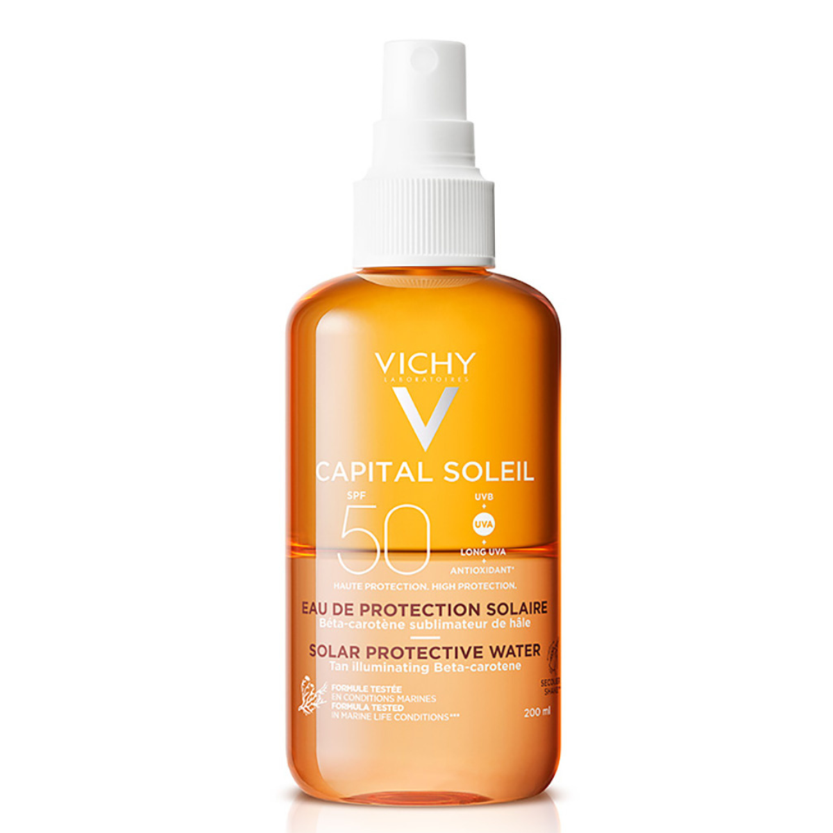 Vichy Capital Soleil Agua Solar Protectora Luminosidad SPF50 200ml