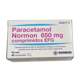 Paracetamol Normon EFG 650mg 40 Comprimidos