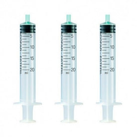 Acofar Jeringa Esteril Sin Aguja 3 Piezas 20ml
