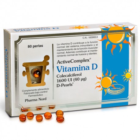 ActiveComplex® Vitamina D 40 mcg. 80 Perlas