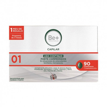 Be+ Capilar Forte Anticaída Uso Continuo 90 Comprimidos