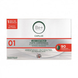 Be+ Capilar Forte Anticaída Uso Continuo 90 Comprimidos