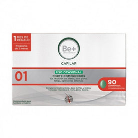 Be+ Capilar Forte Anticaída Uso Ocasional 90 Comprimidos