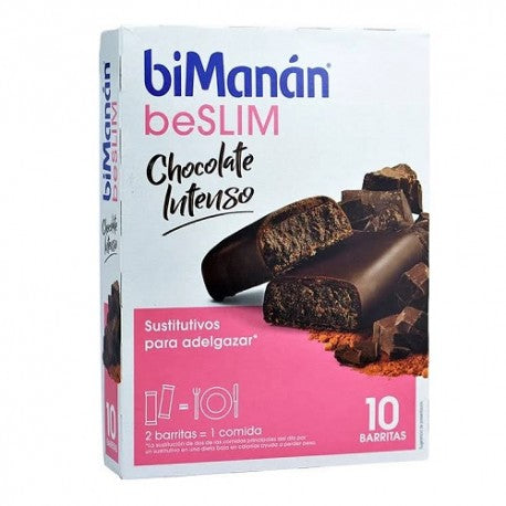 BiManán BeSlim Barritas Chocolate Intenso 10uds