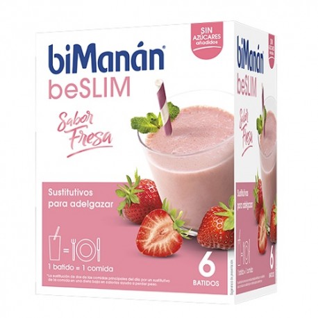 BiManán BeSlim Batido De Fresa 6 Sobres