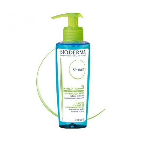 Bioderma Sébium Gel Moussant · Limpieza específica sin detergente Disp. 200 ml