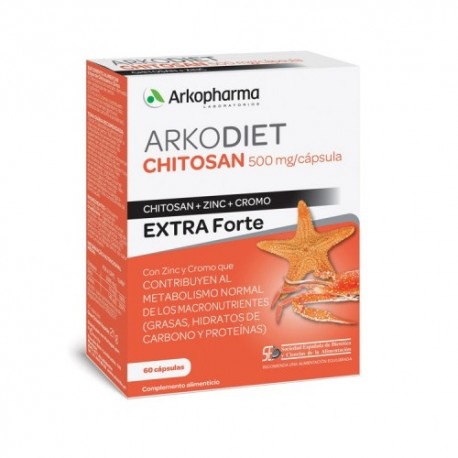 Arkodiet Chitosán Extra Forte 500mg 60 Cápsulas