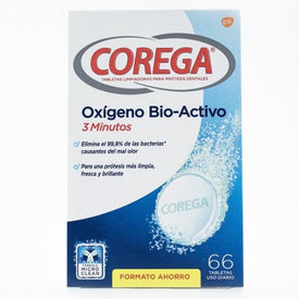 Corega Oxígeno Bio-Activo Tabletas Limpiadoras 66 uds