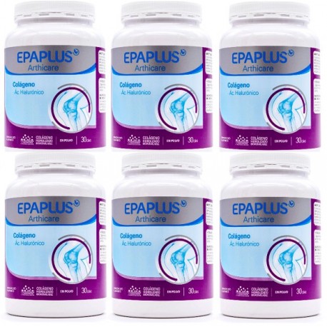 Epaplus Colágeno + Hialurónico Pack 6x420g