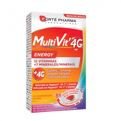 Forte Pharma Multivit 4G Energía 30 Comprimidos
