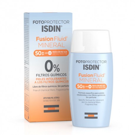 Fotoprotector Isdin Fusion Fluid Mineral SPF50+ 50ml
