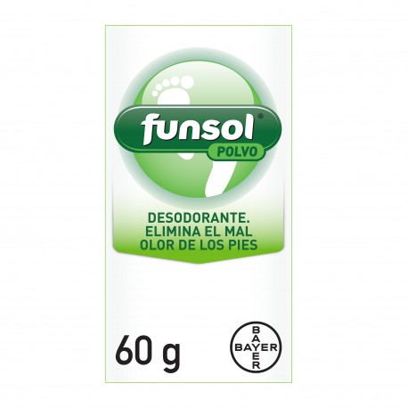 Funsol Desodorante Pies Polvo 60g. Limpieza y Frescor