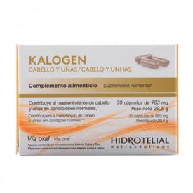 Hidrotelial Kalogen Cabello y Uñas 30 Capsulas