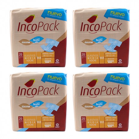 Incopack Pañal Elástico Talla M Noche 80 und