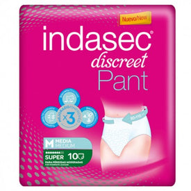 Indasec Pant Super Talla Media 10uds