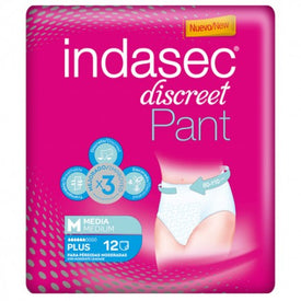 Indasec Pant Talla Media 12uds
