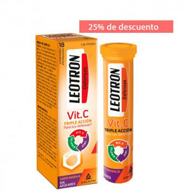 Leotron Vitamina C 18 comprimidos Efervescentes