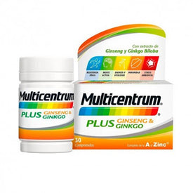 Multicentrum Plus Ginseng y Ginkgo 30 Comprimidos