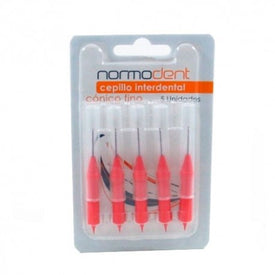 Normodent Cepillos Interdentales Conicos Finos 5 Unidades