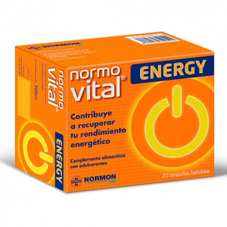 Normovital Energy 20 Ampollas