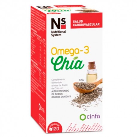 NS Omega-3 Chía 120 Cápsulas