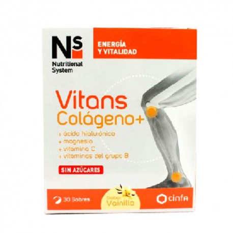 NS Vitans Colágeno+ 30 Sobres Sabor Vainilla