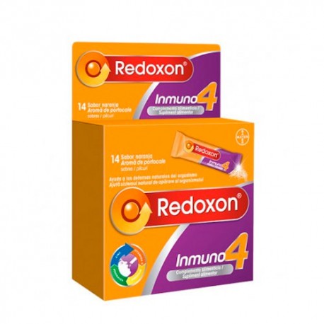 Redoxon Inmuno 4 Vitaminas Defensas Naturales 14 Sobres