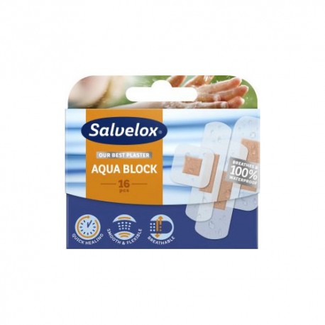 Salvelox Tiritas Aqua Block 16 Unidades