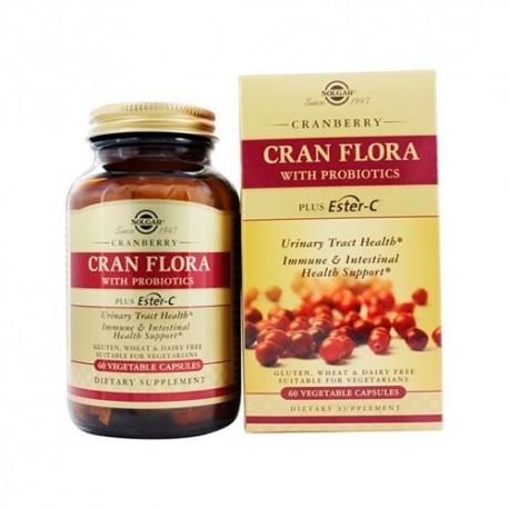 Solgar Cran Flora 60 Cápsulas.
