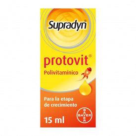 Supradyn Protovit Vitaminas Minerales Crecimiento Niños Gotas Frasco 15ml