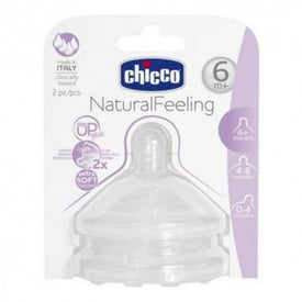 Chicco Natural Feeling Tetina Flujo Papilla 6m+ 2 uds
