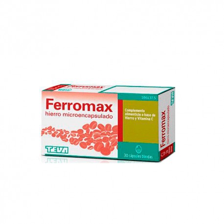 Teva Ferromax Hierro Microencapsulado 30 Cápsulas