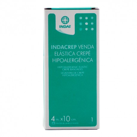Indas Venda Elástica Hipoalergénica Indacrep 4m X 10cm