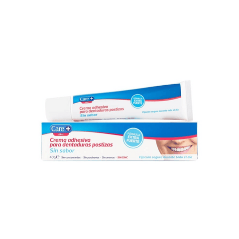 Image of Care+ Crema Adhesiva Extrafuerte Sin sabor 40g