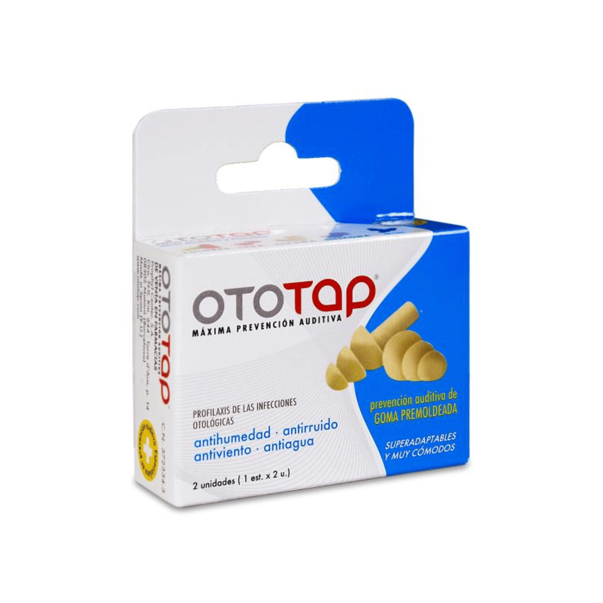 OtoTap Tapón Goma 2 Unidades