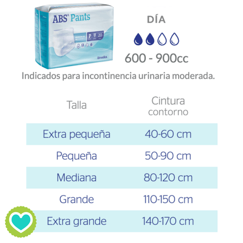 Image of ABS Pants Dia Talla Extra Grande 80 Unidades