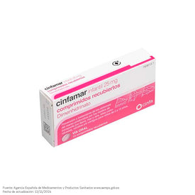 Cinfamar Infantil 25mg 10 Comprimidos