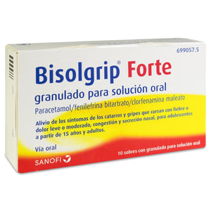 Bisolgrip Forte 10 Sobres Granulado Solución Oral