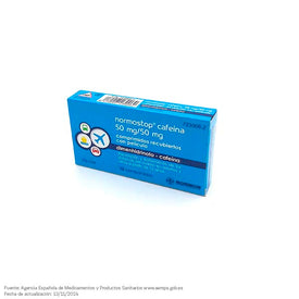 Normostop Cafeína 50/50mg 12 Comprimidos