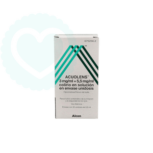 Acuolens 3 mg/ml + 5,5 mg/ml Colirio Solución 30 monodosis 0,5ml